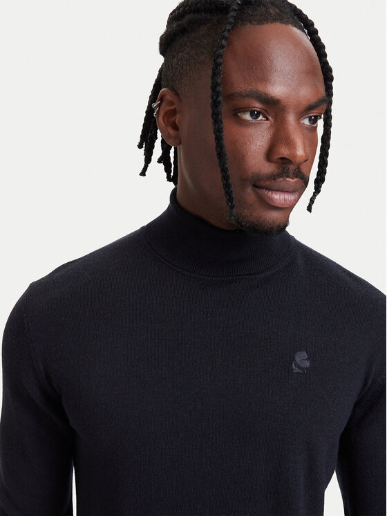 KARL LAGERFELD KARL LAGERFELD Golf 655058 564399 Granatowy Regular Fit