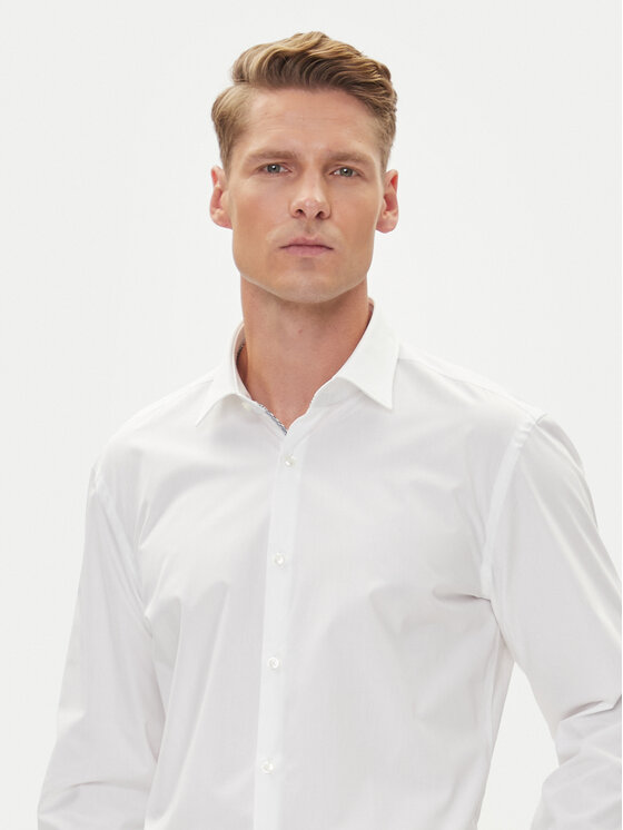 HUGO HUGO Риза Koey 50544922 Бял Slim Fit