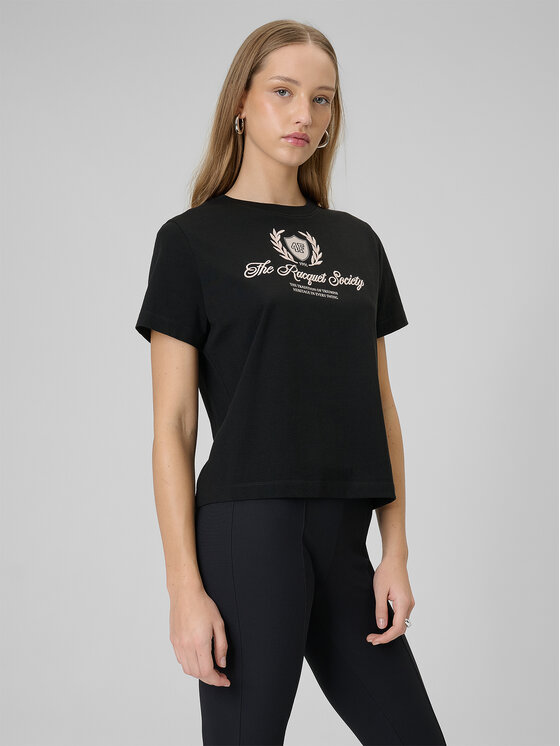 4F 4F T-Shirt SPORTS CLUB Czarny Boxy Fit