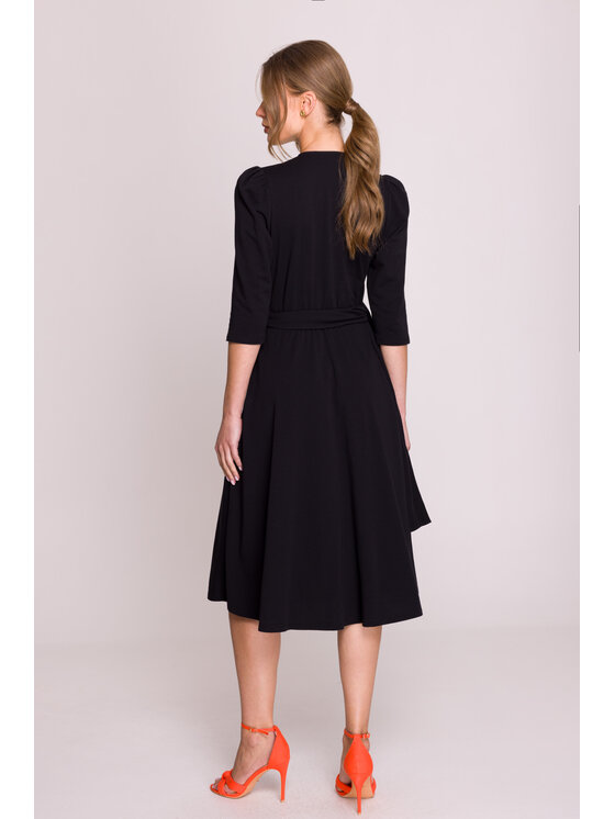 Stylove Stylove Večerní šaty S404 Černá Premium Fit