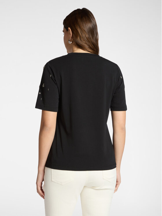Elena Mirò Elena Mirò T-Shirt G346Z000558N033 Czarny Regular Fit
