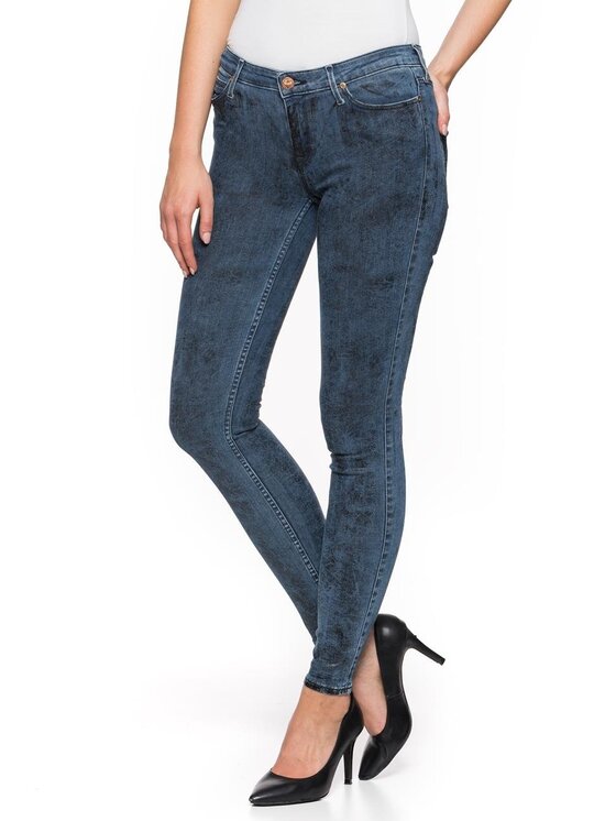 Lee Lee Jeansy SKIN TO SKIN Niebieski Skinny Fit
