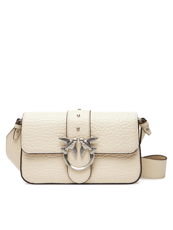 PINKO PINKO Torebka Love One Mini Slouchy Fl Al 25-26 PLTT 104340 A2JU Écru