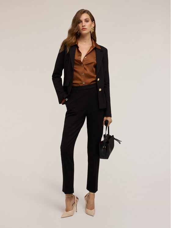 Motivi Motivi Marynarka Q748Q000971N033 Czarny Slim Fit