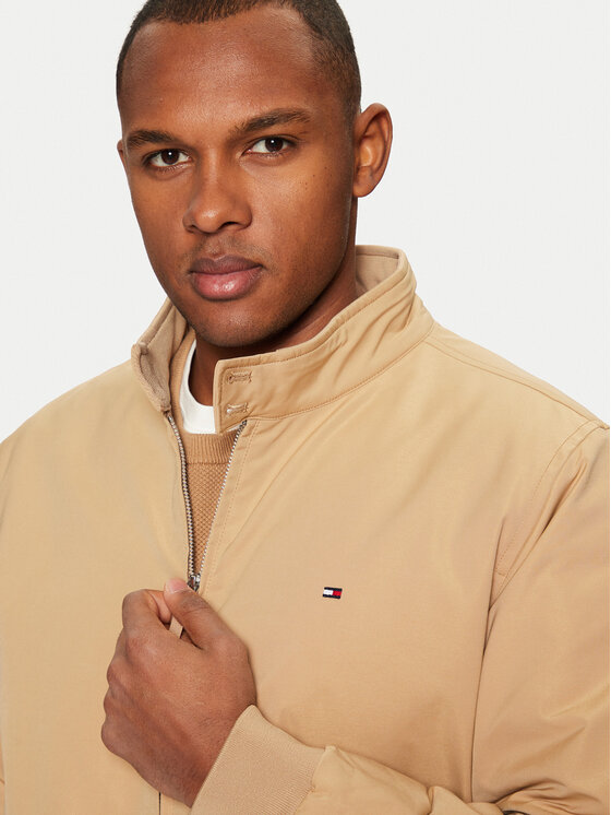 Tommy Hilfiger Tommy Hilfiger Bunda pro přechodné období Harrington MW0MW37647 Béžová Regular Fit