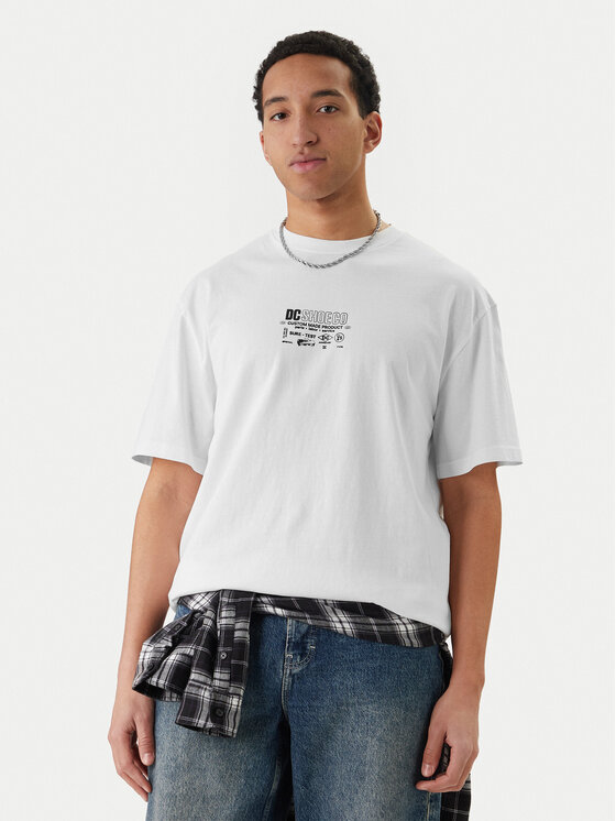 DC Shoes DC Shoes T-Shirt Made Custom EDYZT04368 Weiß Regular Fit