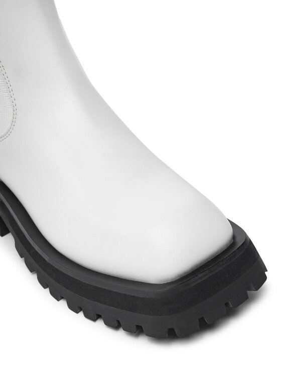DKNY DKNY Μποτάκια με λάστιχο Rianne Chelsea K3471540 Λευκό