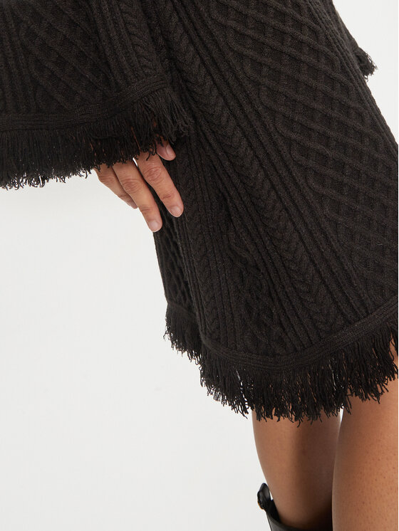 Karen by Simonsen Karen by Simonsen Fustă trapez Rollana 10105197 Negru Loose Fit