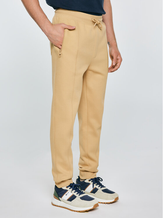 BIG STAR BIG STAR Spodnie dresowe WLADORP Beżowy Basic Fit