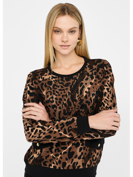 Liu Jo Liu Jo Felpa TF5124JS182M9701 Marrone Regular Fit