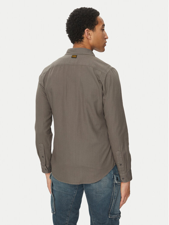 G-Star Raw G-Star Raw Cămașă Marine D24963-D454 C496 Gri Slim Fit