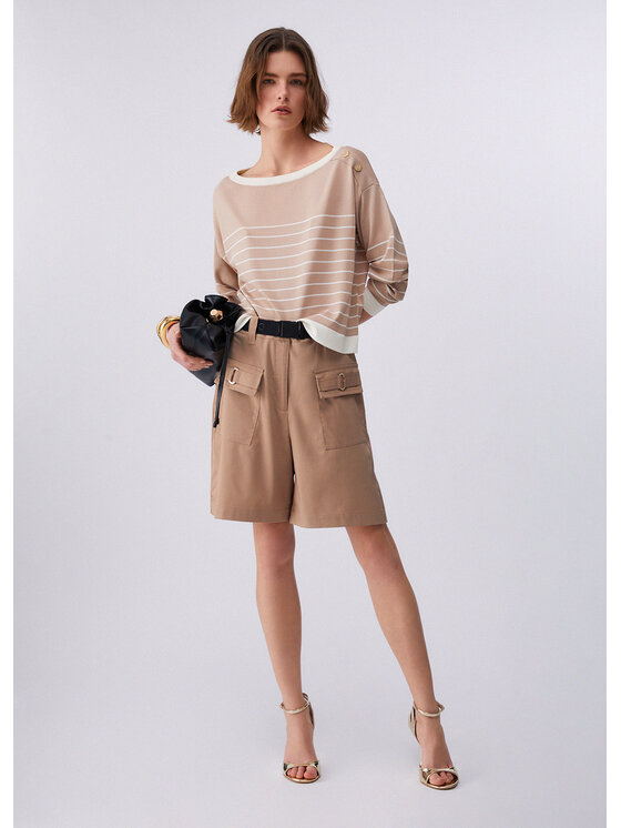 Liu Jo Liu Jo Maglione TA6213MS55NC3889 Beige Regular Fit
