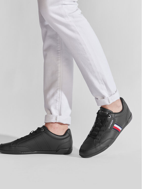 Tommy Hilfiger Tommy Hilfiger Αθλητικά Classic Lo Cupsole Leather FM0FM04277 Μαύρο