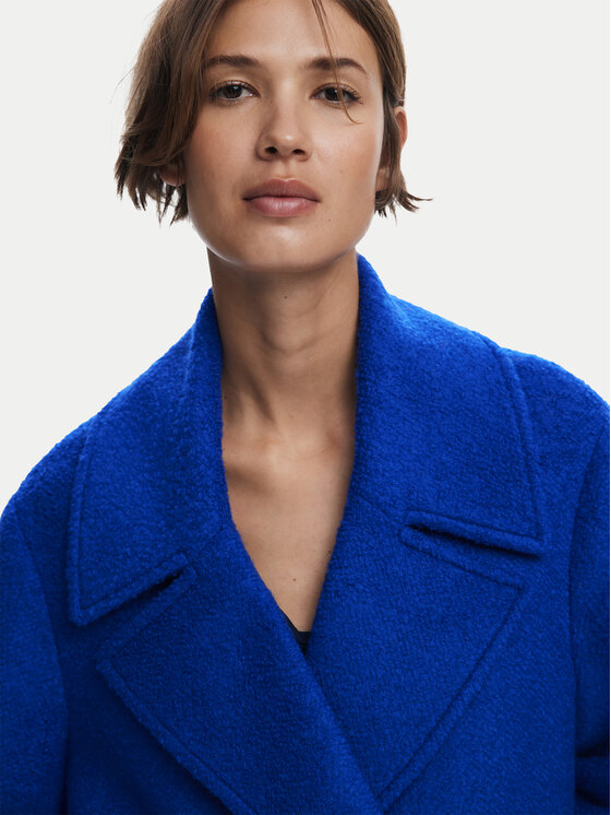 Desigual Desigual Cappotto di lana Shortcolor 25WWEW11 Blu Regular Fit