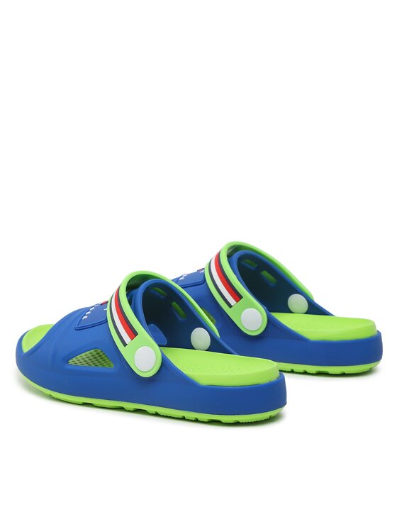 Tommy Hilfiger Tommy Hilfiger Klapki Stripes Comfy Sandal T3X2-32914-0083 S Niebieski