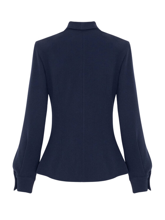 KMX KMX Marynarka 107230012 Granatowy Fitted Fit