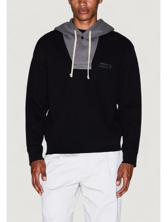 Armani Exchange Armani Exchange Felpa XM001043 AF16222 Nero Casual Fit