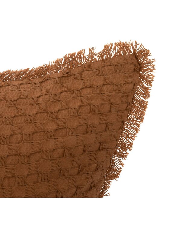 MIAhome MIAhome Poduszka dekoracyjna 30x50 cm tłoczona terracotta Pomarańczowy