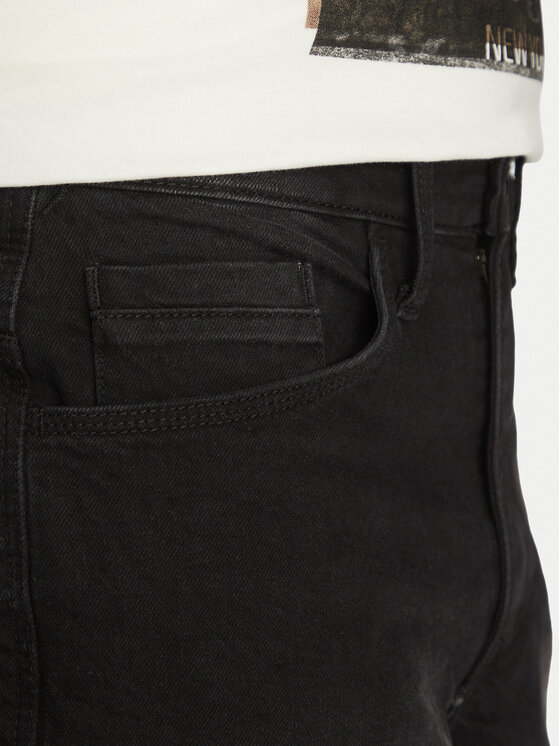 Blend Blend Pantaloni scurți de blugi 20718406 Negru Relaxed Fit