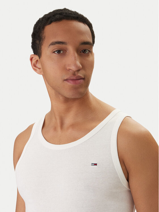 Tommy Jeans Tommy Jeans Set potkošulja bez rukava﻿ DM0DM20769 Bijela Slim Fit