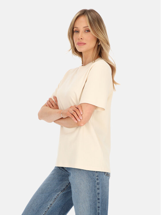 L’AF L’AF T-Shirt Matis Beżowy Regular Fit