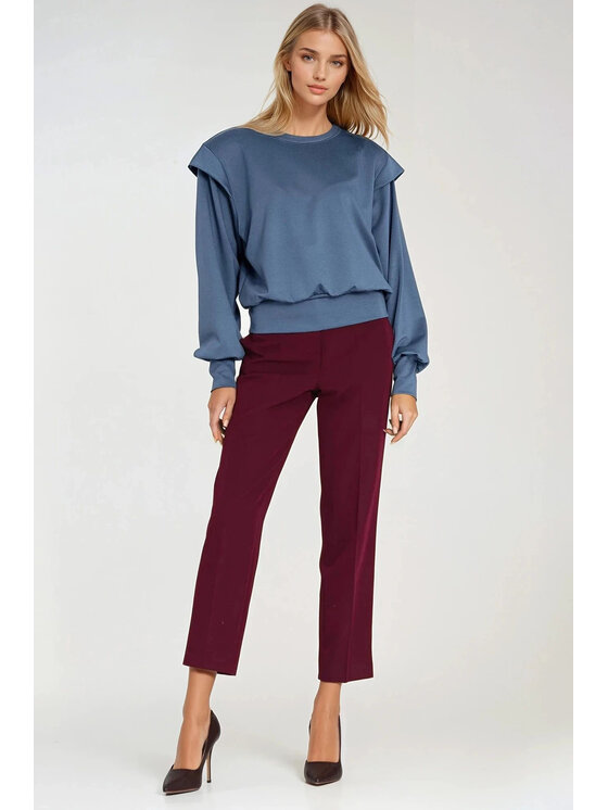 NIFE NIFE Mikina BL10 Modrá Oversize