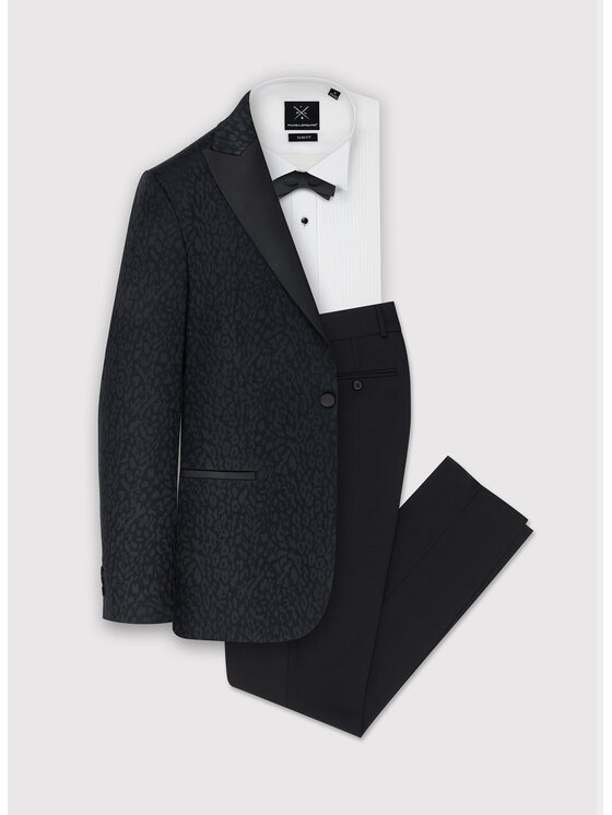 Pako Lorente Pako Lorente Marynarka P24SF-3S-004 Czarny Slim Fit