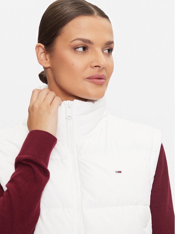 Tommy Jeans Tommy Jeans Жилетка за костюм Essential DW0DW19696 Бял Regular Fit