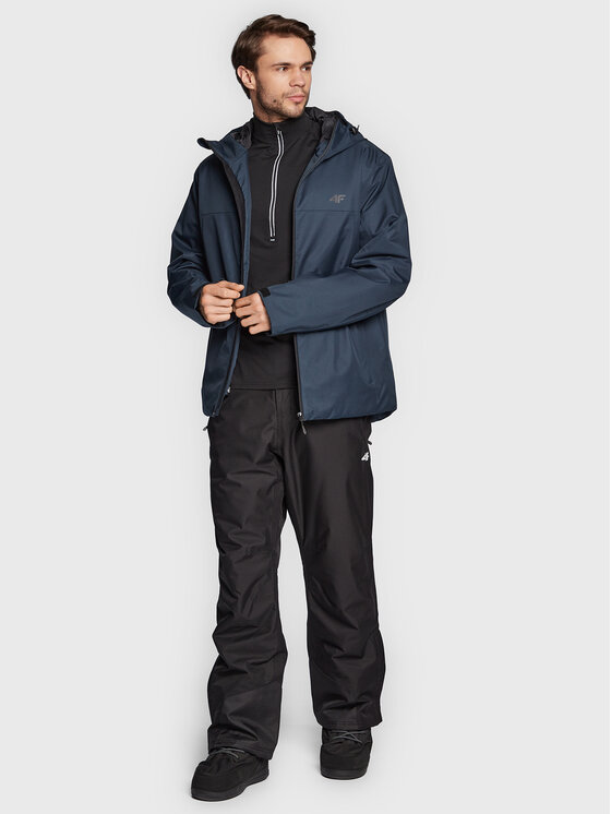 4F 4F Μπουφάν για σκι H4Z22-KUMN001 Σκούρο μπλε Regular Fit