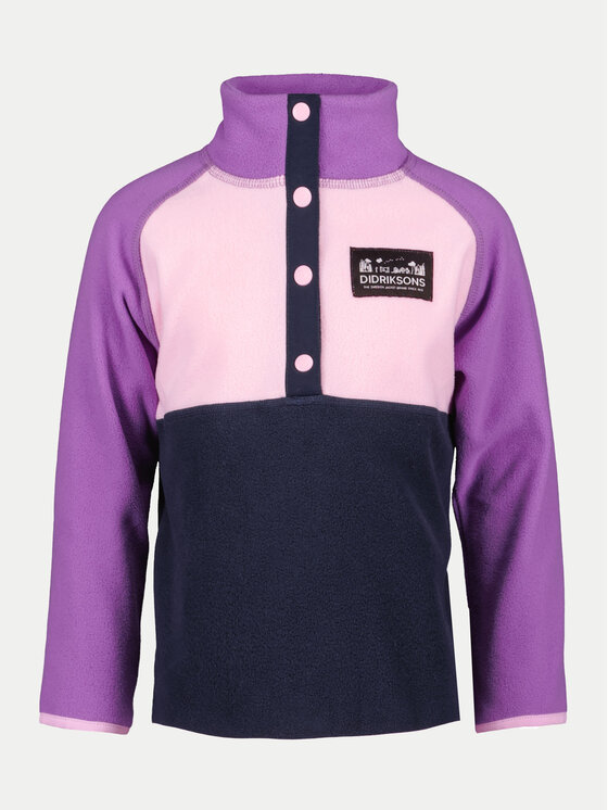 Didriksons Fleecová mikina Monte 505279 Fialová Regular Fit
