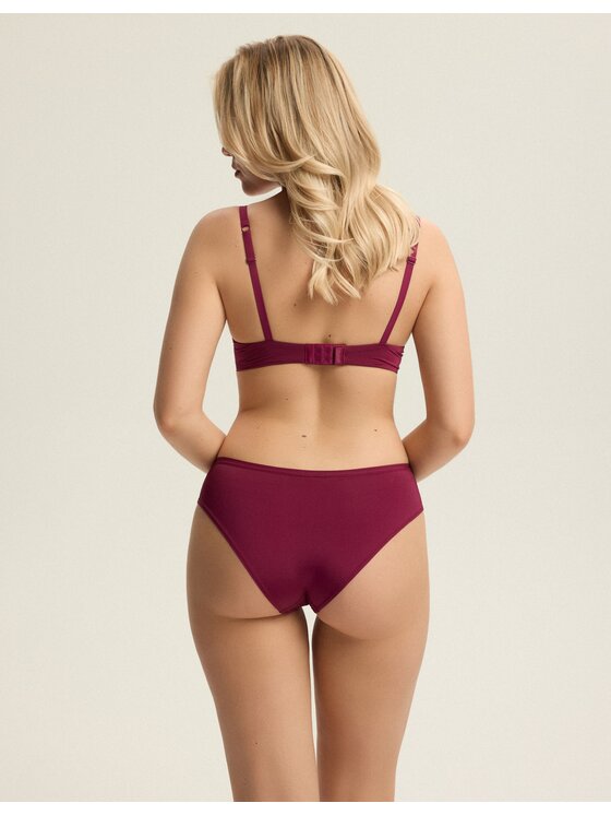 Esotiq Esotiq Biustonosz push-up 43895 Bordowy
