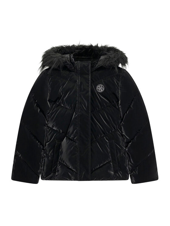 Guess Guess Geacă din puf J6BL14 W4006 Negru Regular Fit