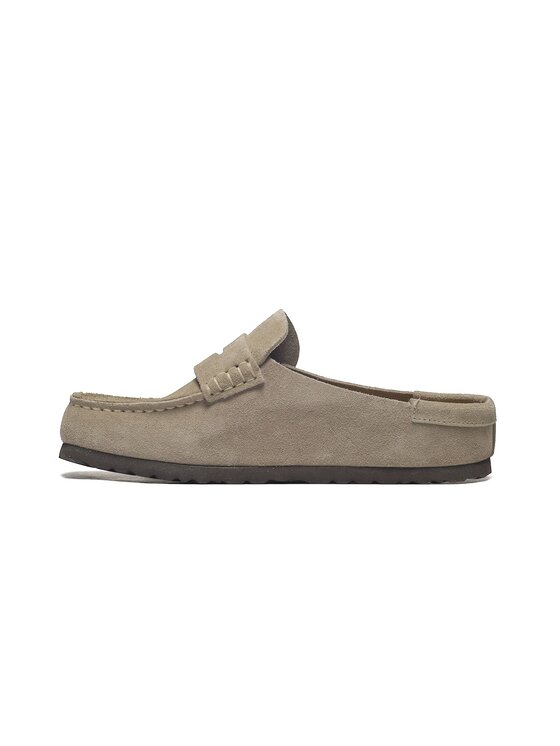 Birkenstock Birkenstock Klapki Naples Wrapped Suede Leathe Brązowy
