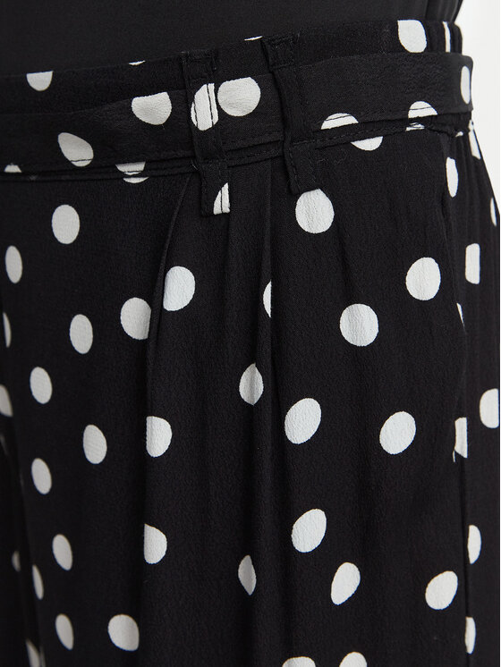 Vero Moda Vero Moda Текстилни панталони Elisa 10347961 Черен Loose Fit