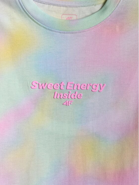 4F 4F T-Shirt 4FJRSS26TTSHF3826-90A Kolorowy Loose Fit