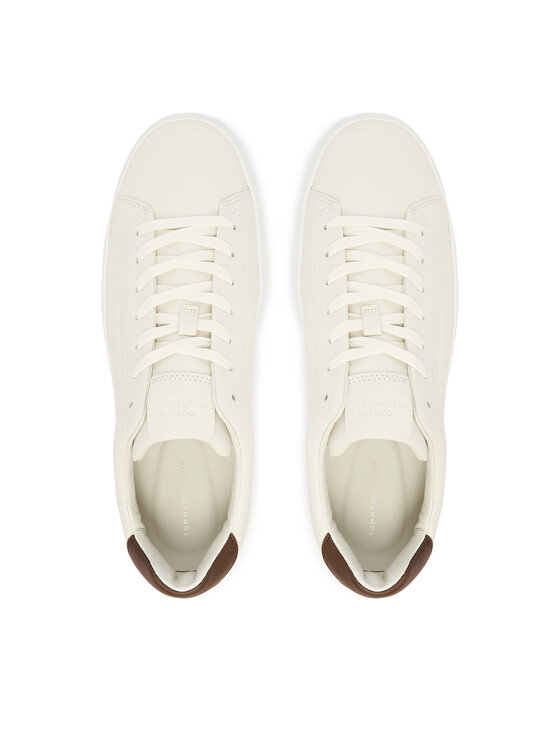 Tommy Hilfiger Tommy Hilfiger Sneakers Premium Dress Cupsole Lth FM0FM05572 Écru