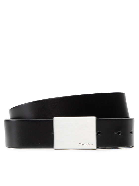 Calvin Klein Moški Pas Formal Plaque Belt 3.5cm K50K504309 Črna