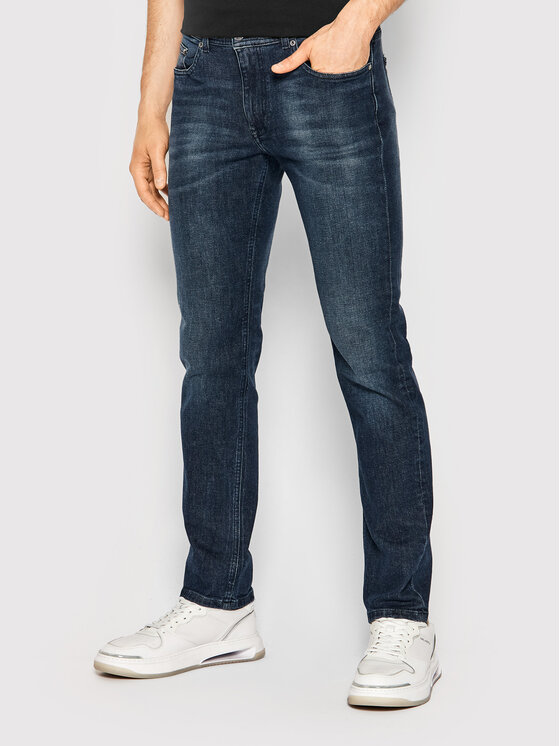 KARL LAGERFELD Jeans hlače 265840 500899 Mornarsko modra Regular Fit