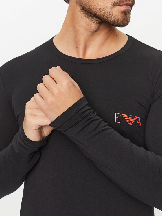 Emporio Armani Underwear Emporio Armani Underwear Longsleeve 111023 3F715 00020 Czarny Regular Fit