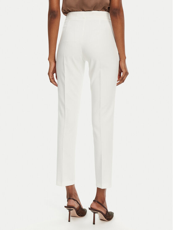 Rinascimento Rinascimento Pantaloni di tessuto CFC0122733003 Bianco Regular Fit