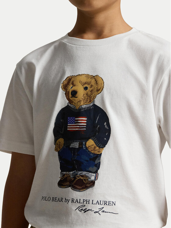 Polo Ralph Lauren Polo Ralph Lauren T-Shirt 323P00508001 Bílá Regular Fit