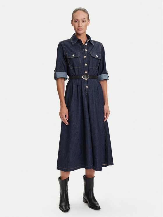 Liu Jo Liu Jo Джинсова сукня UF5148 D0268 Cиній Regular Fit