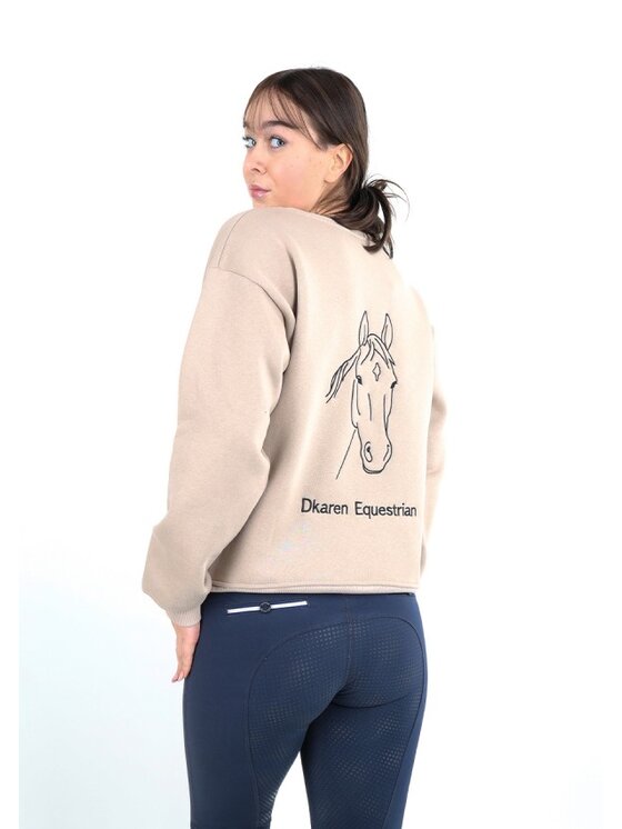 DKaren Sport DKaren Sport Bluza EQ001 Beżowy Classic Fit