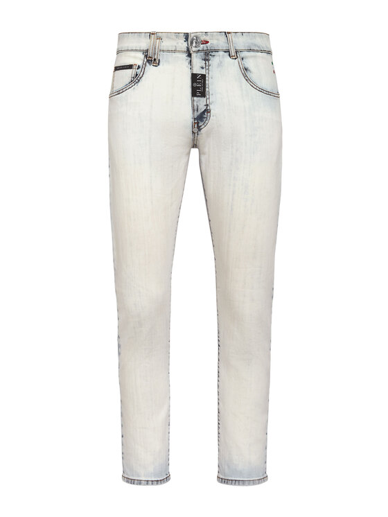PHILIPP PLEIN PHILIPP PLEIN Jeansy 10111 Biały Skinny Fit