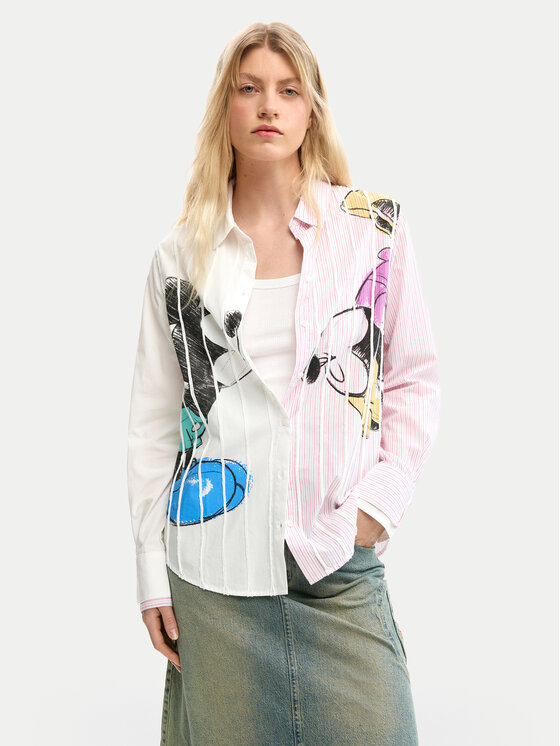 Desigual Desigual Cămașă Lovit Disney 26SWCW19 Colorat Regular Fit