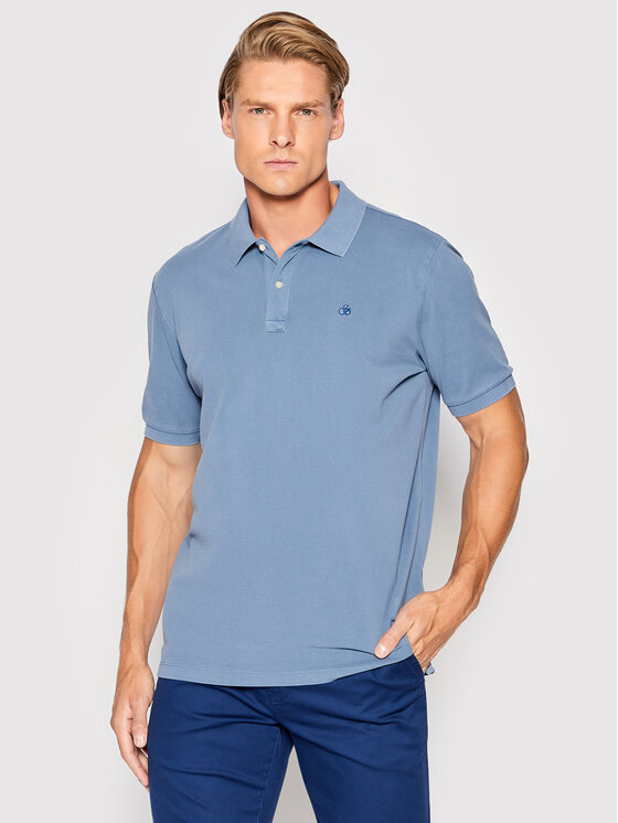 Scotch Soda Polo 167367 Niebieski Regular Fit Modivo.pl