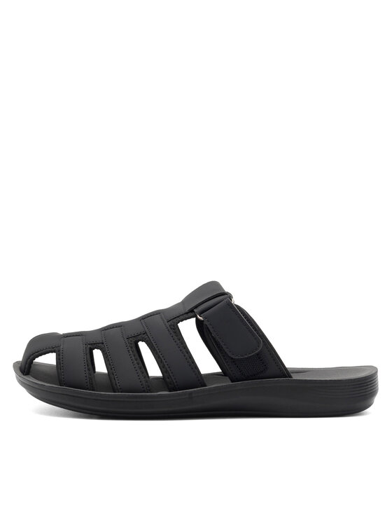 Lanetti Lanetti Pantoletten MSS20505-03 Schwarz