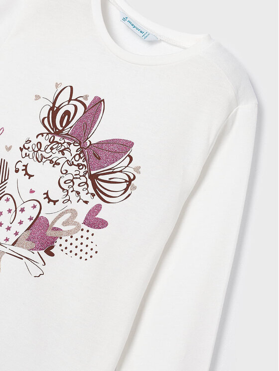 Mayoral Mayoral Set majica dugih rukava, majica i hlače 4.863 Ružičasta Regular Fit