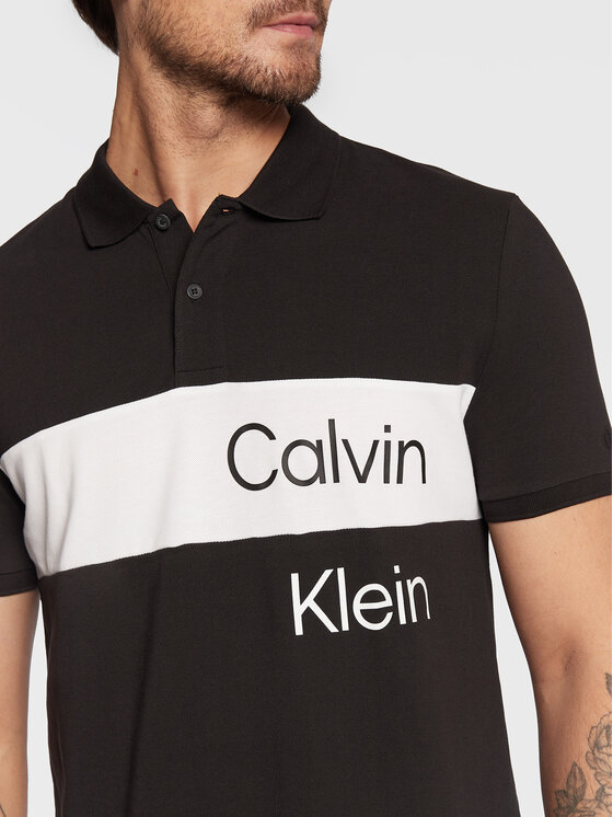 Calvin Klein Jeans Calvin Klein Jeans Polo J30J320887 Czarny Regular Fit