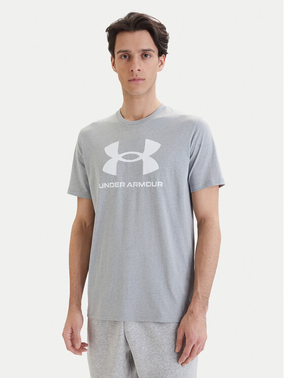 Under Armour Under Armour T-krekls Ua Sportstyle Logo Update Ss 1382911 Pelēks Loose Fit